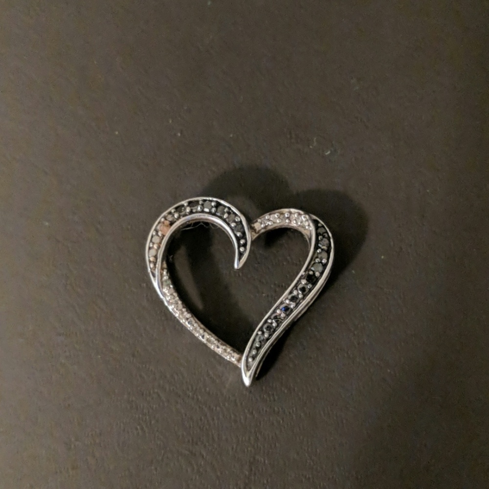Kay Jewelers black diamond heart